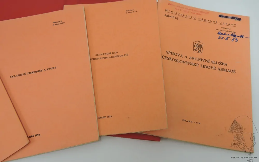 Předpis ČSLA - Spisová a archivační služba 4x sešit