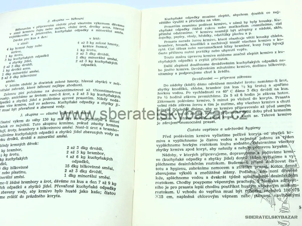 Předpis pokyny pro chov domacího zvířectva u útvarů - originál