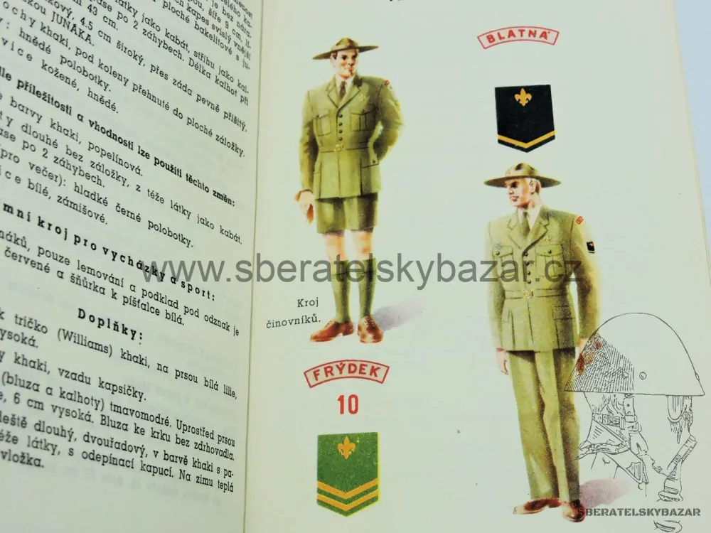 Stejnokroje pro všechy složky Junáka - 1947 - Originál 