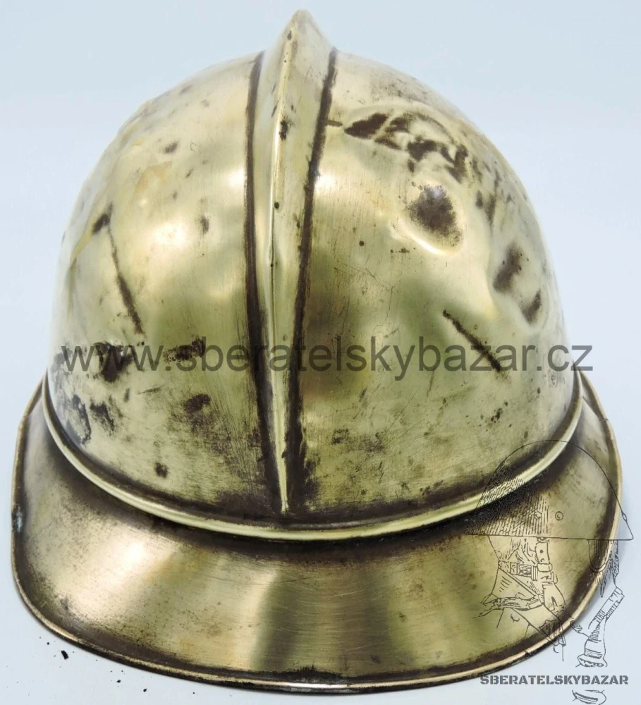 Hasičská přilba zlatá