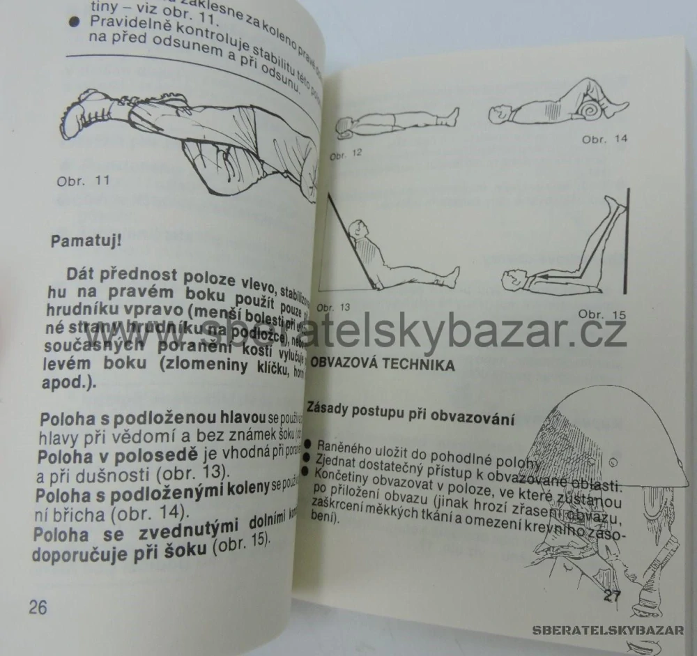 Originál příručka první pomoc předlekařská kapesní