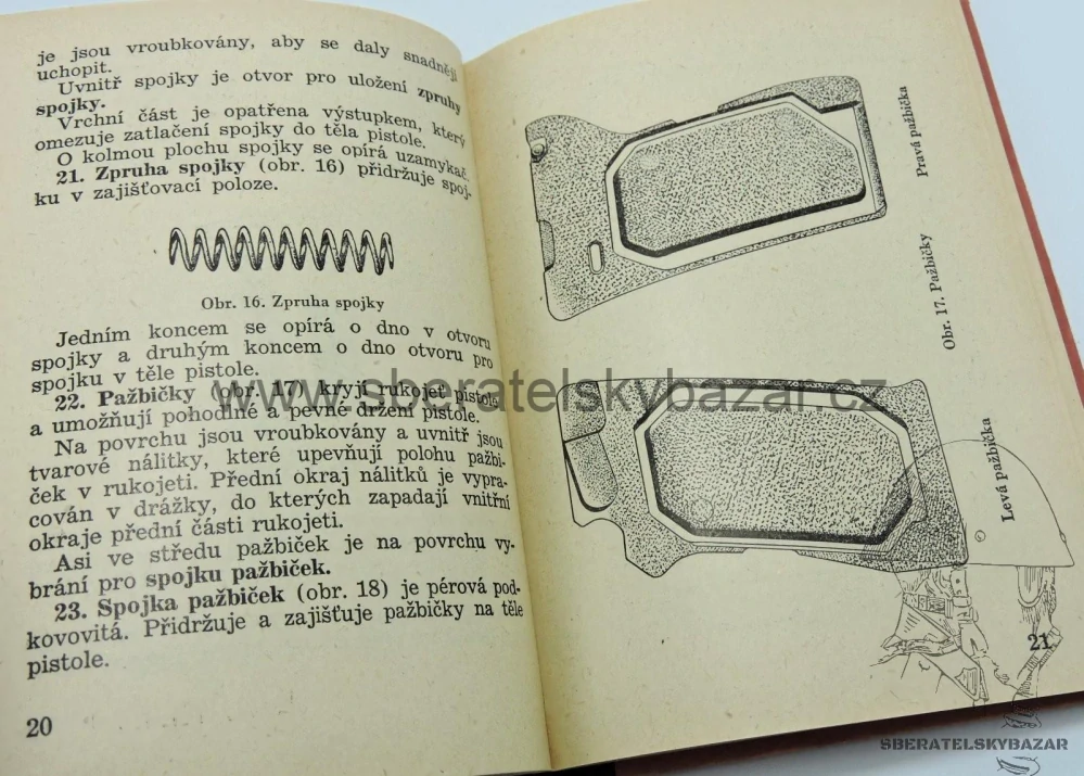 Předpis výcvik ve střelbě pistole vz.52 - Originál
