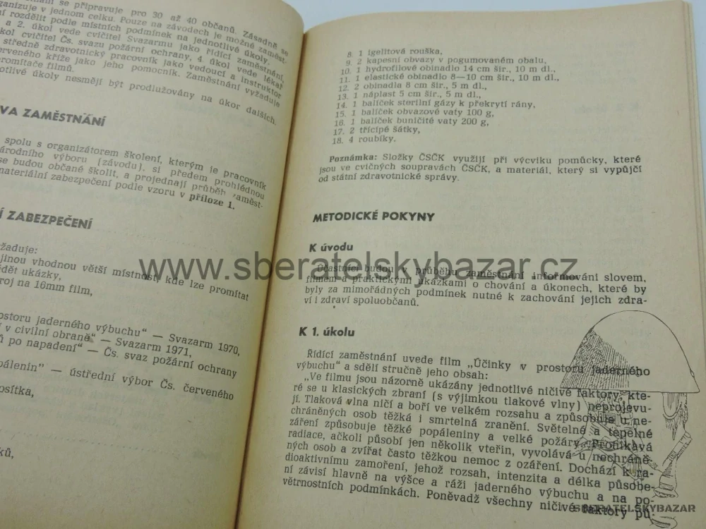 Činost obyvatelstva v prostoru napadení Jadernou zbraní