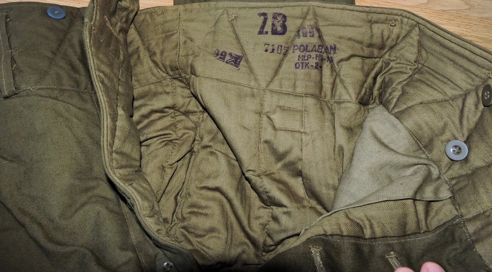 Zimní kalhoty ČSLA vz.55