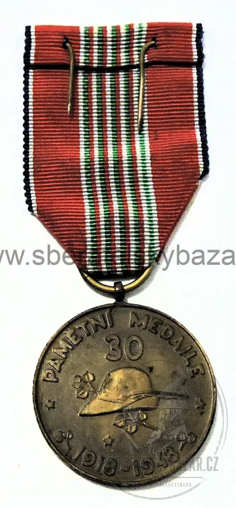 Dekret + pamětní medaile Čs. dobrovoleckého sboru v Itálii 1918–1948
