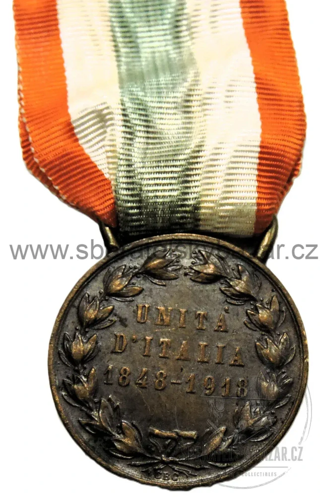 Itálie – medaile za sjednocení Itálie 1848–1918 – Vittorio Emanuele II