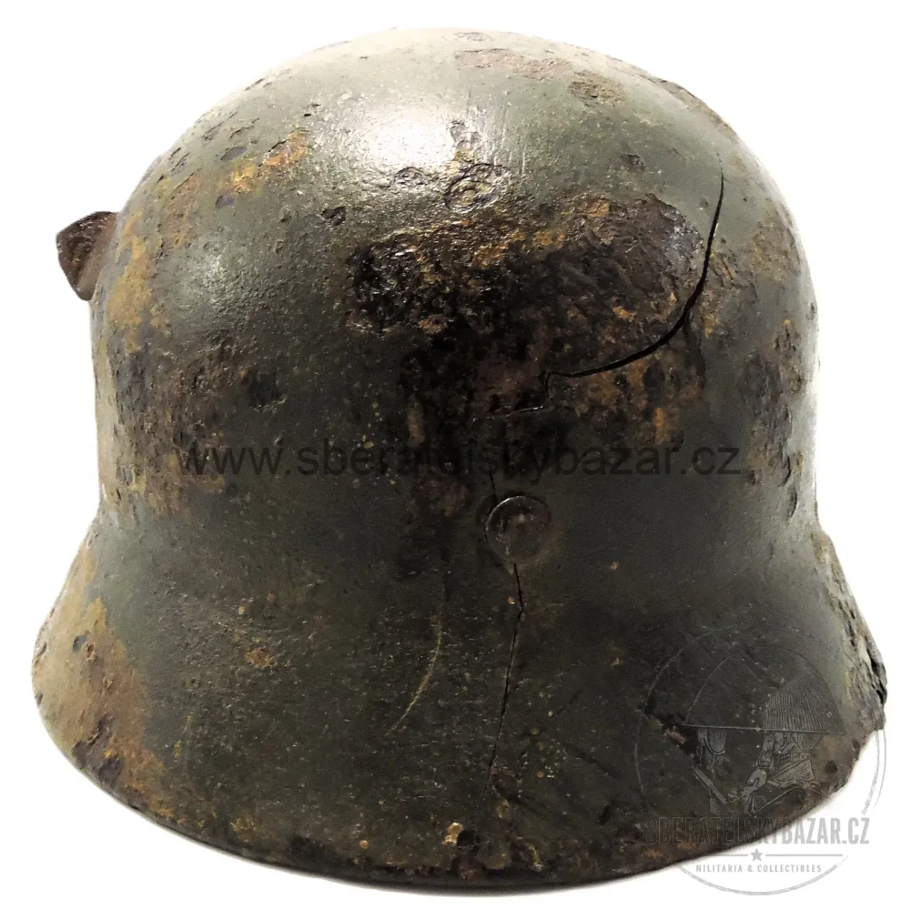 Německá přilba Wehrmacht M40 – originál WWII, původní barva