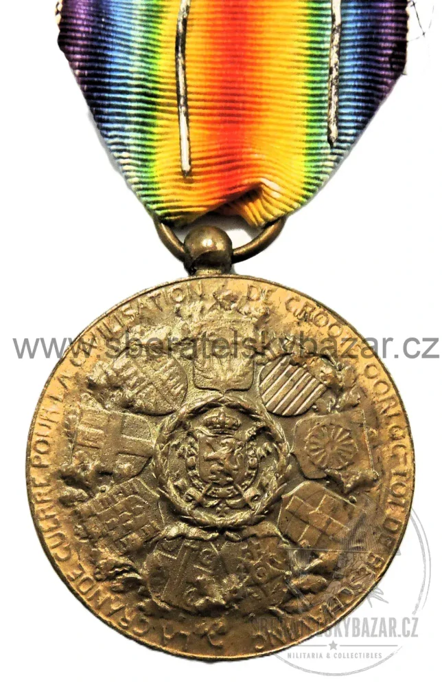 Belgie – Vítězná medaile 1914–1918 – Interallied Victory Medal – WWI 