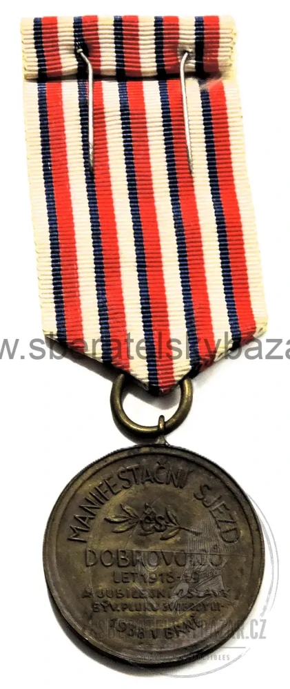 ČSR – Pamětní medaile Manifestační sjezd dobrovolců 1918–1919 – Brno 1 
