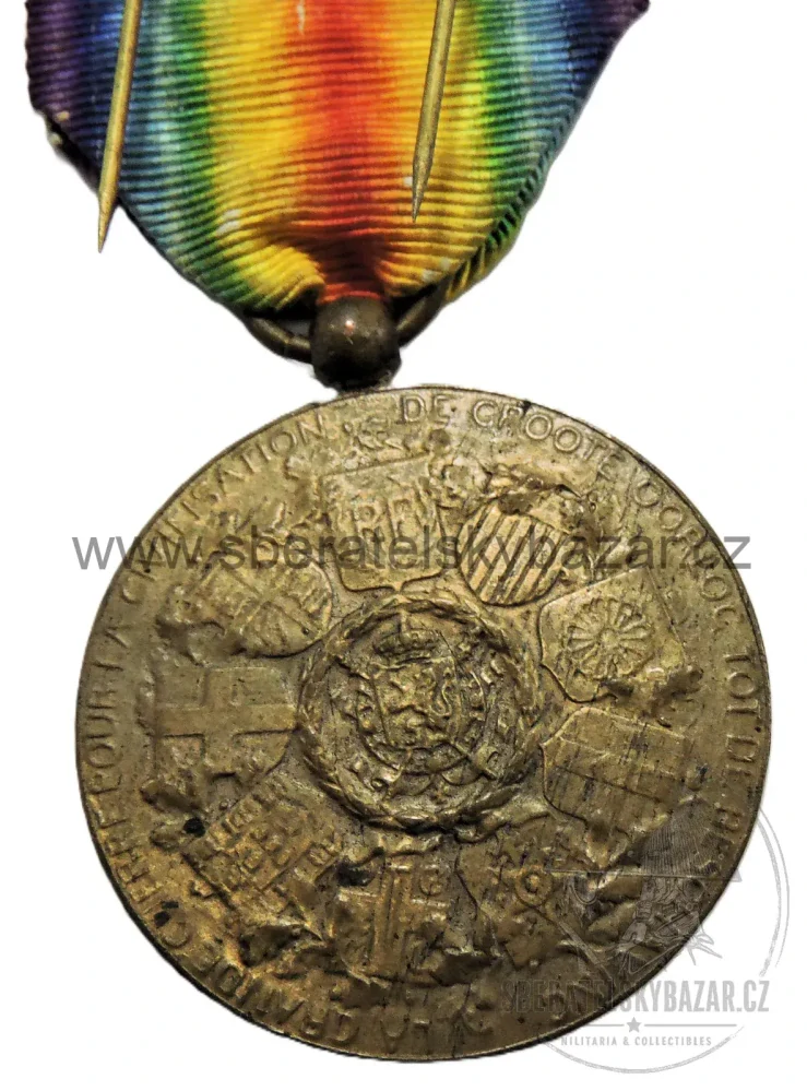 Belgie – Vítězná medaile 1914–1918 – Interallied Victory Medal – WWI 