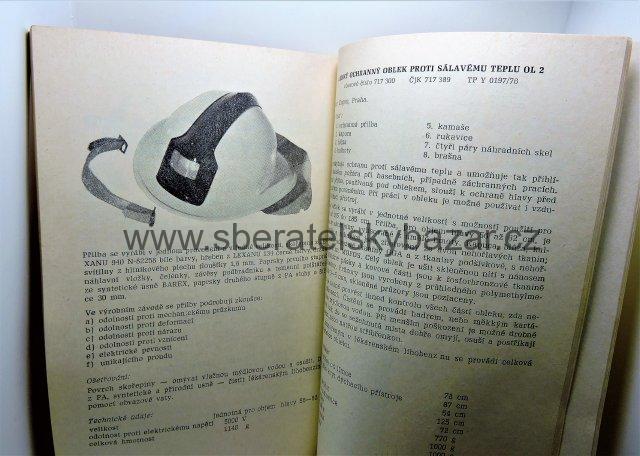 Katalog věcných prostředků požární ochrany 1982 - Výstroj, Výzbroj