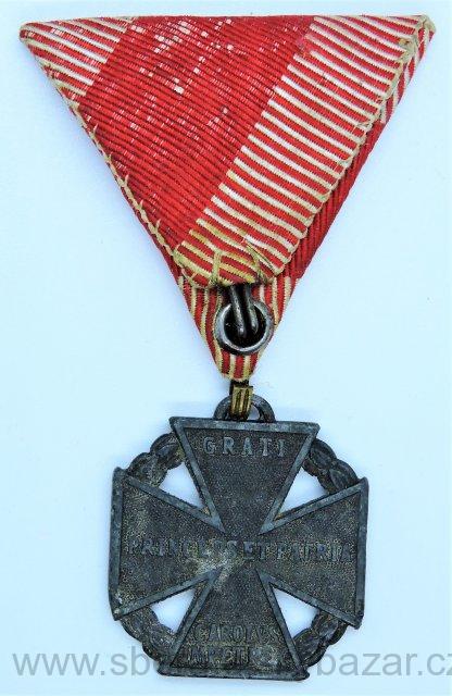 Karlův vojenský kříž - Karl-Truppenkreuz - Značený F.A. 