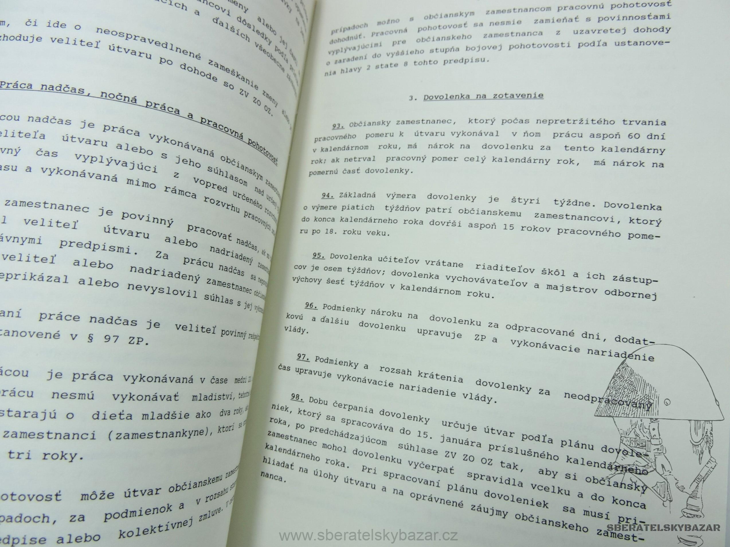 Předpis ASR -Pracovný poriadok 1993