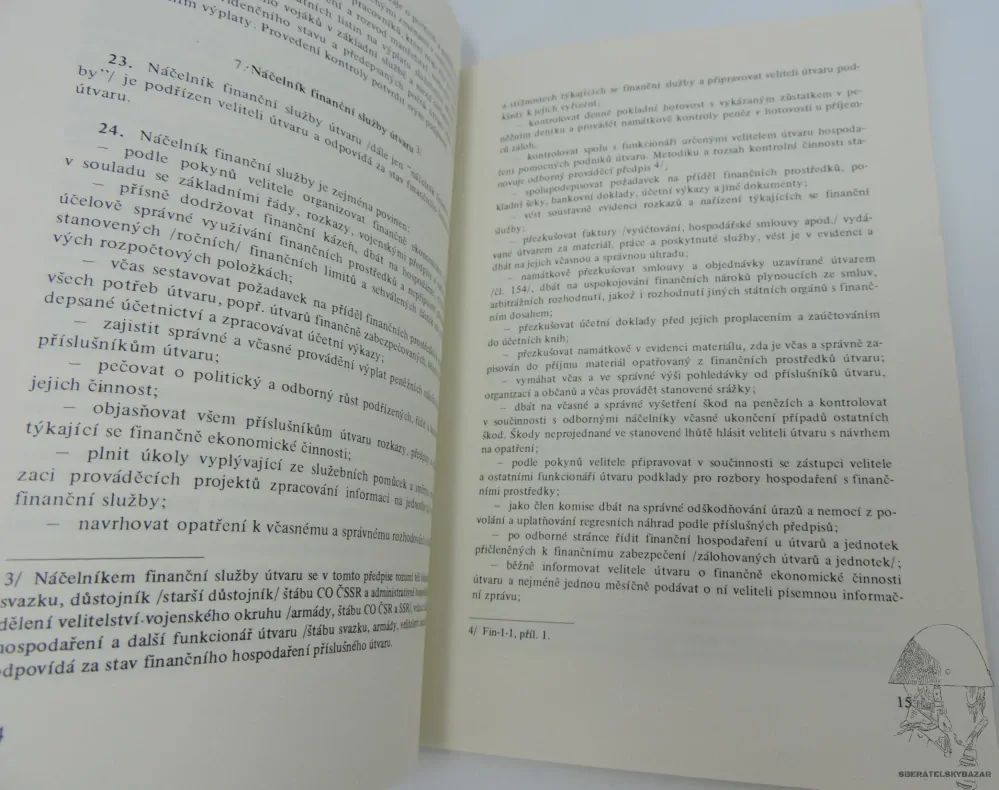 Originál předpis Finančně ekonomická činnost