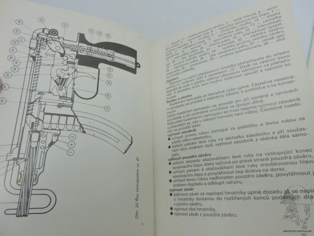 	 Originál příručka bojová příprava SNV - 1984 