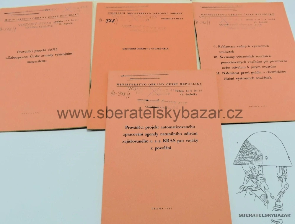 Předpis Int-2-1 - Zabezpečení ČSLA výstrojním materiálem - 10x brožura