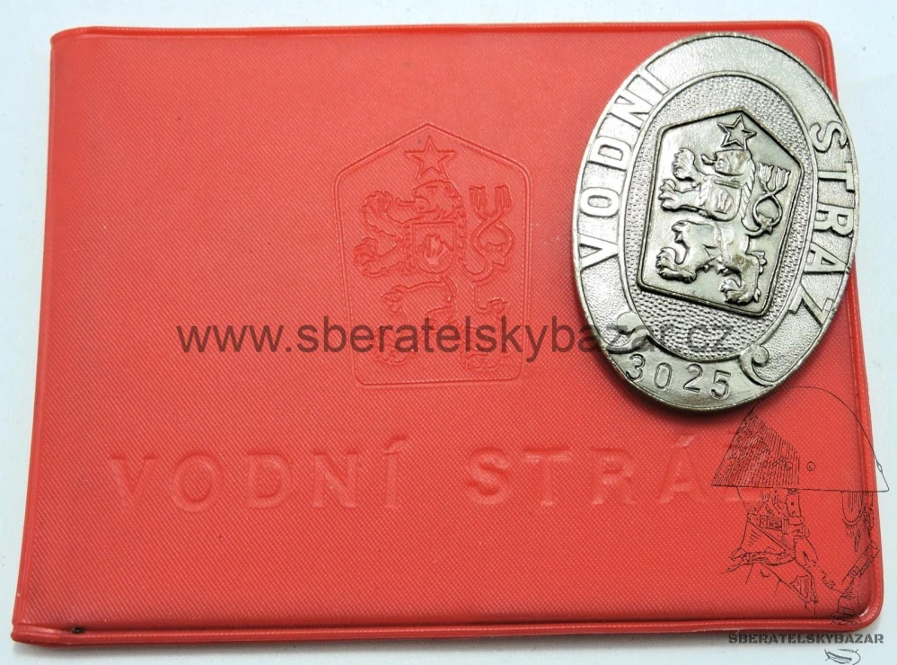 Odznak Vodní stráž - včetně průkazu sčíslováno