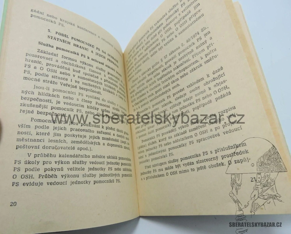 Příručka pro pomocníky Pohraniční stráže - originál