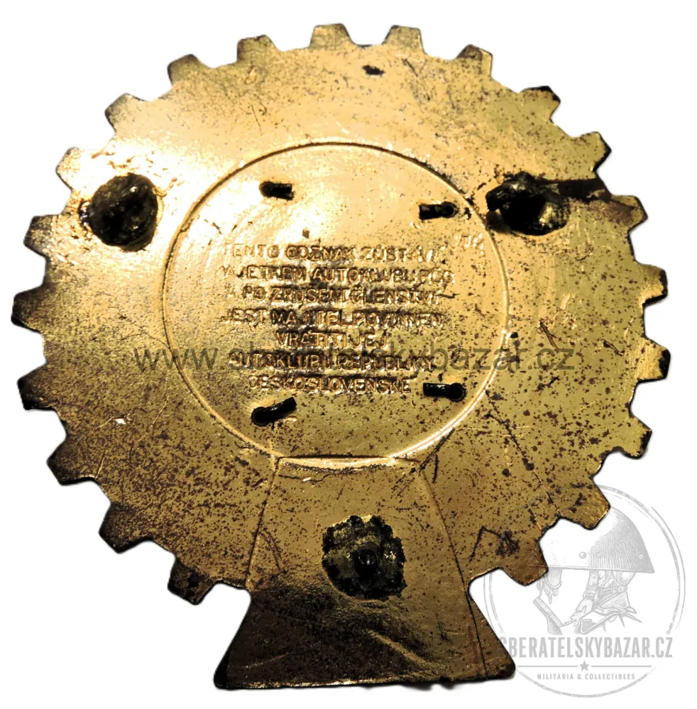 Odznak na chladič Automotoklubu RČS 95 x 90 mm 