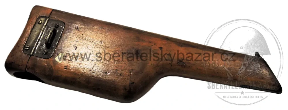 Mauser C96 – originální pažba/pouzdro + kožený postroj A.PH. HOFFMANN