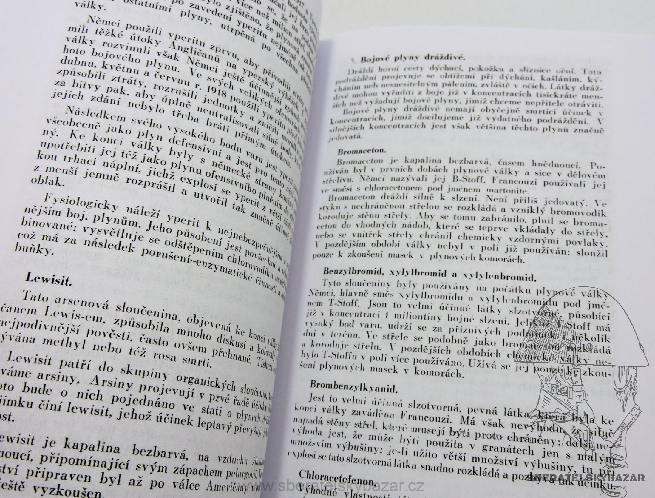Chemie bojových plynů / otravy bojovýmy plyny 1927 - Reprint (Replika)