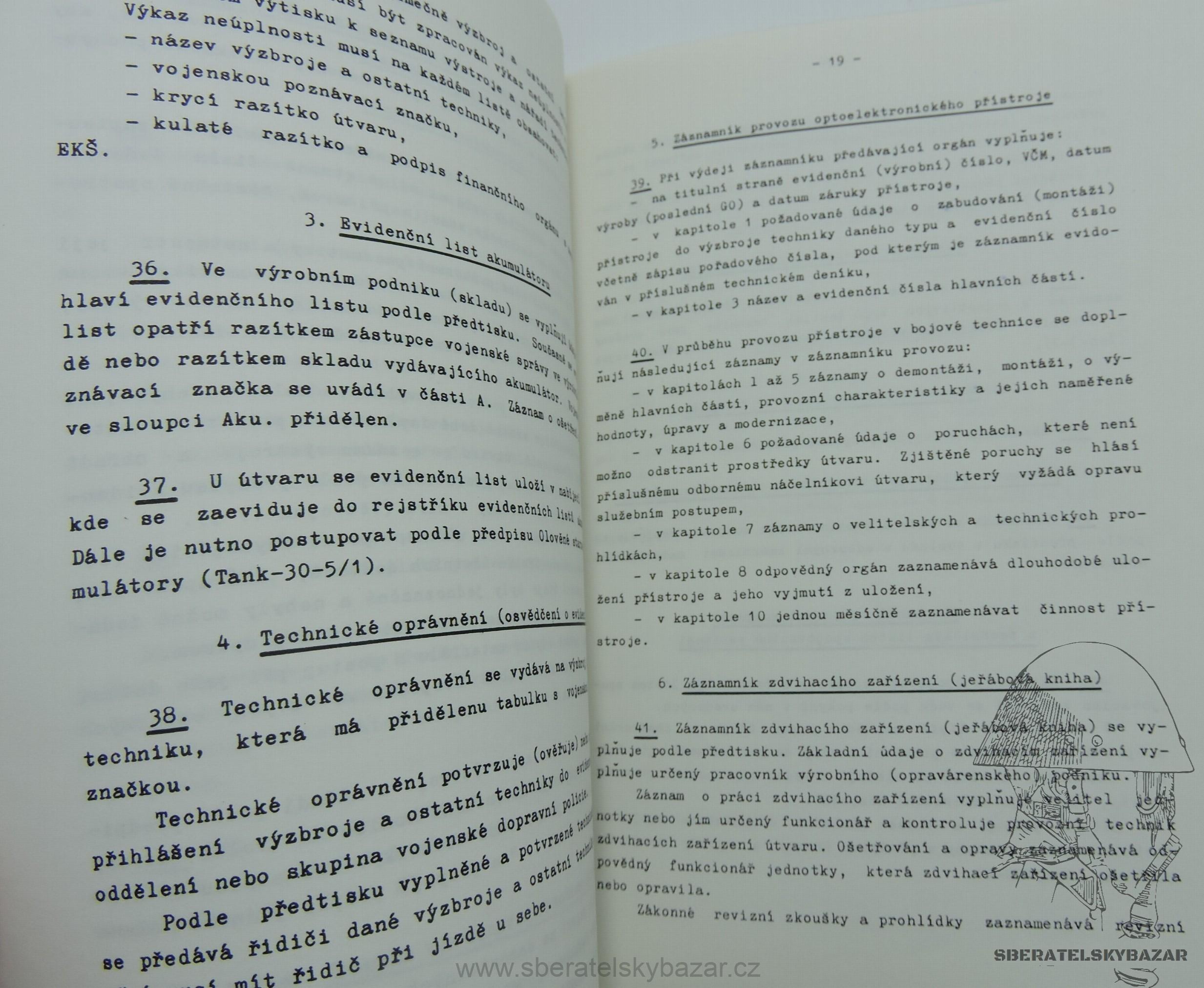 Pravidla vedení provozní dokumentace výzbroje a ostatní techniky 1992