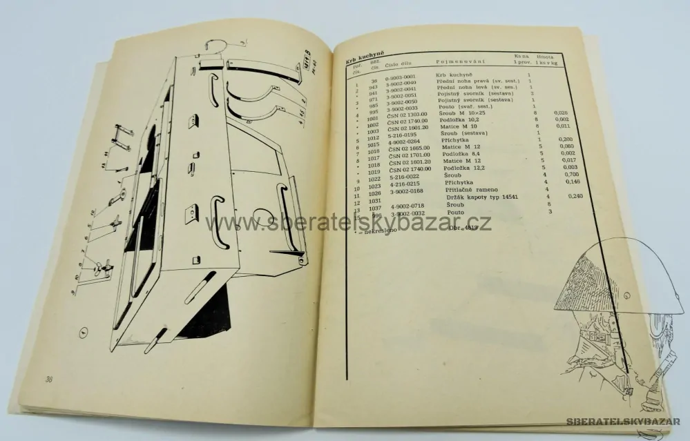 Originál Příručka Polní kuchyně PK-60