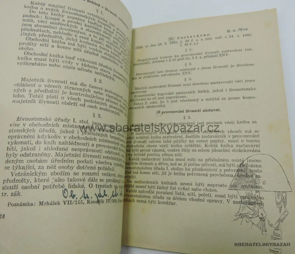Originál příručka SNB 1945 - Správní právo