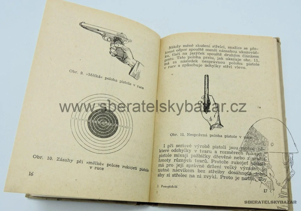 Předpis Pom-pěch-16 ČSLA - Střelba z pistole (vz 52) Technika střelby