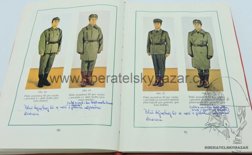 Stejnokrojový předpis ČSLA - originál