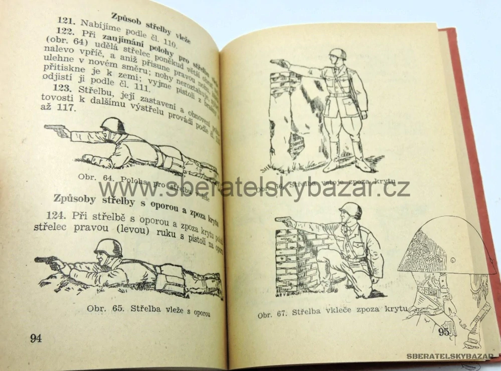 Předpis výcvik ve střelbě pistole vz.52 - Originál