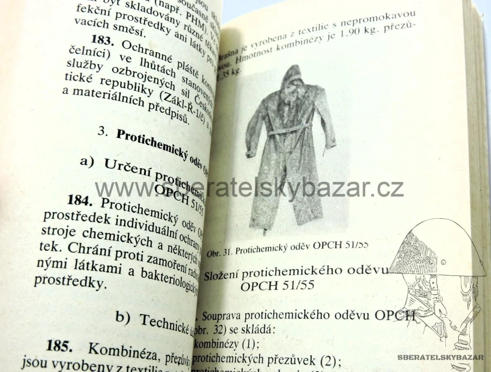 Originál Předpis ČSLA - Používání prostředků individuálních prostředků ochrany