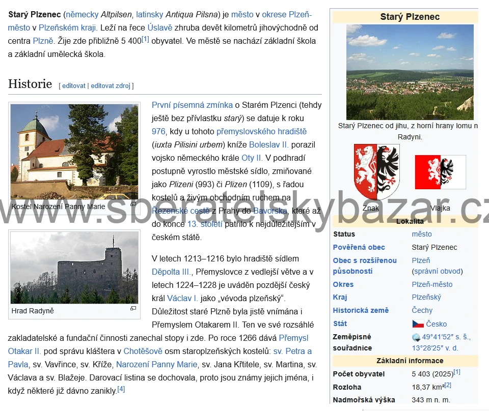 Přilbový odznak obecní policie Starý Plzenec 
