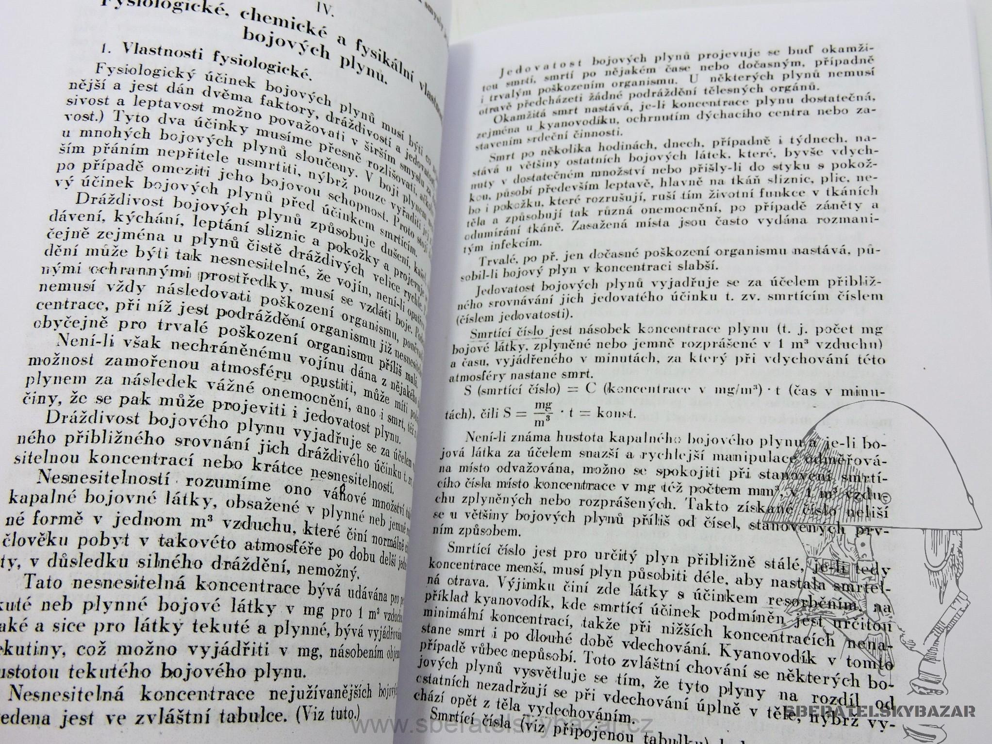 Chemie bojových plynů / otravy bojovýmy plyny 1927 - Reprint (Replika)