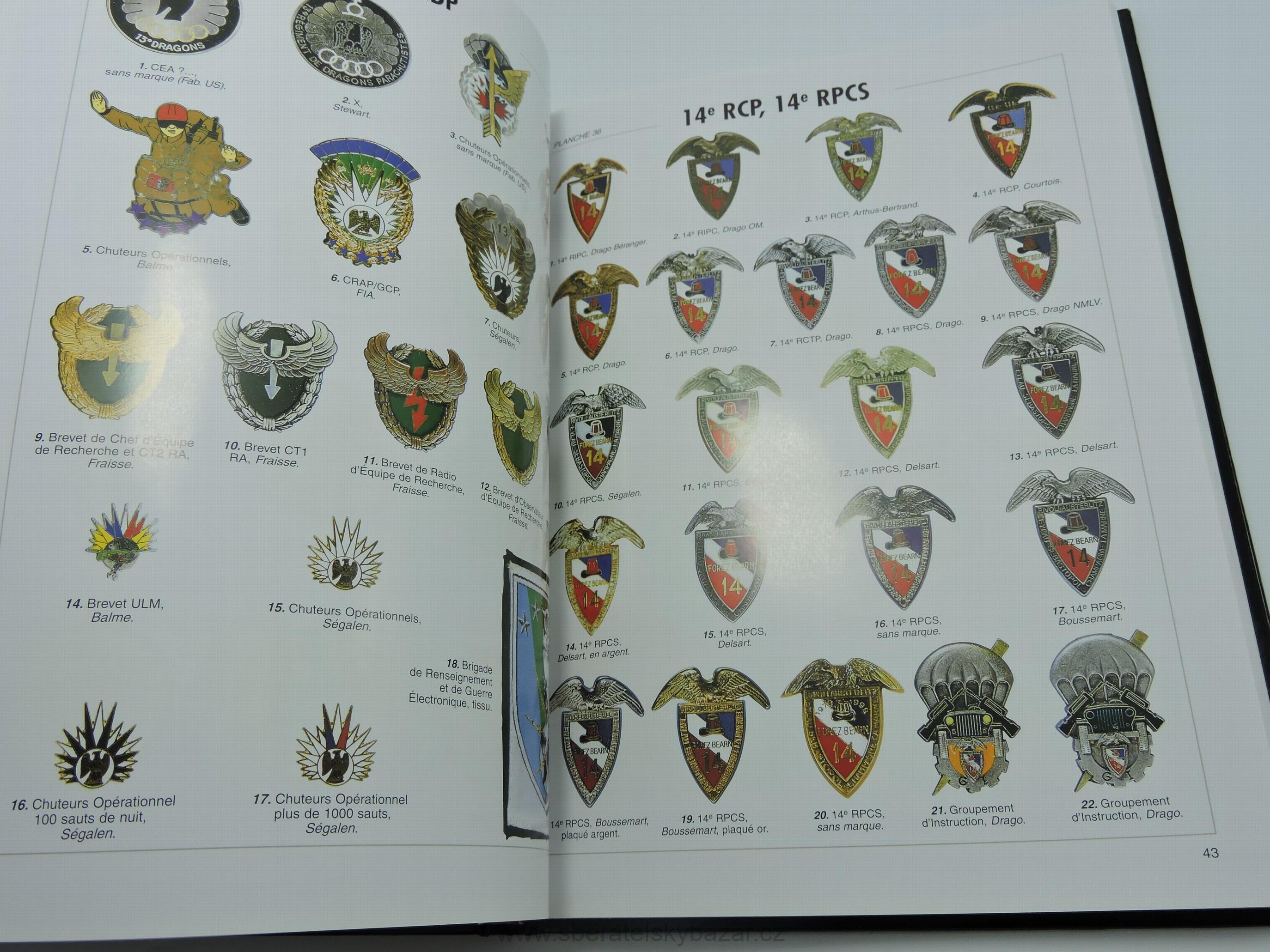 Kniha Insignes et brevets parachutistes de l'armée française