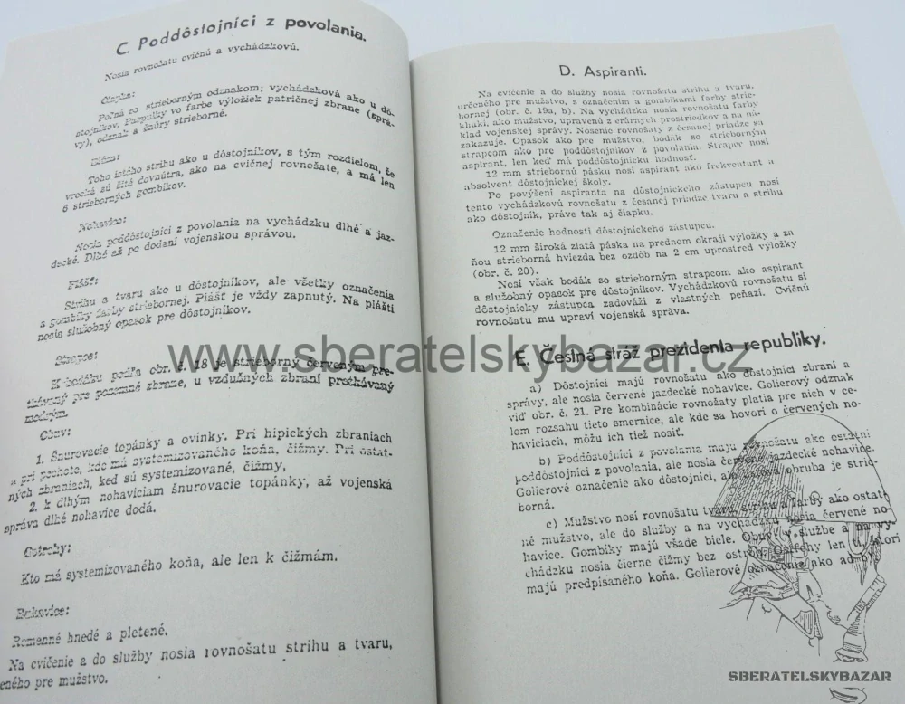 Slovenský vojenský rovnošatový předpis 1940 - Odznaky, Uniform-reprint