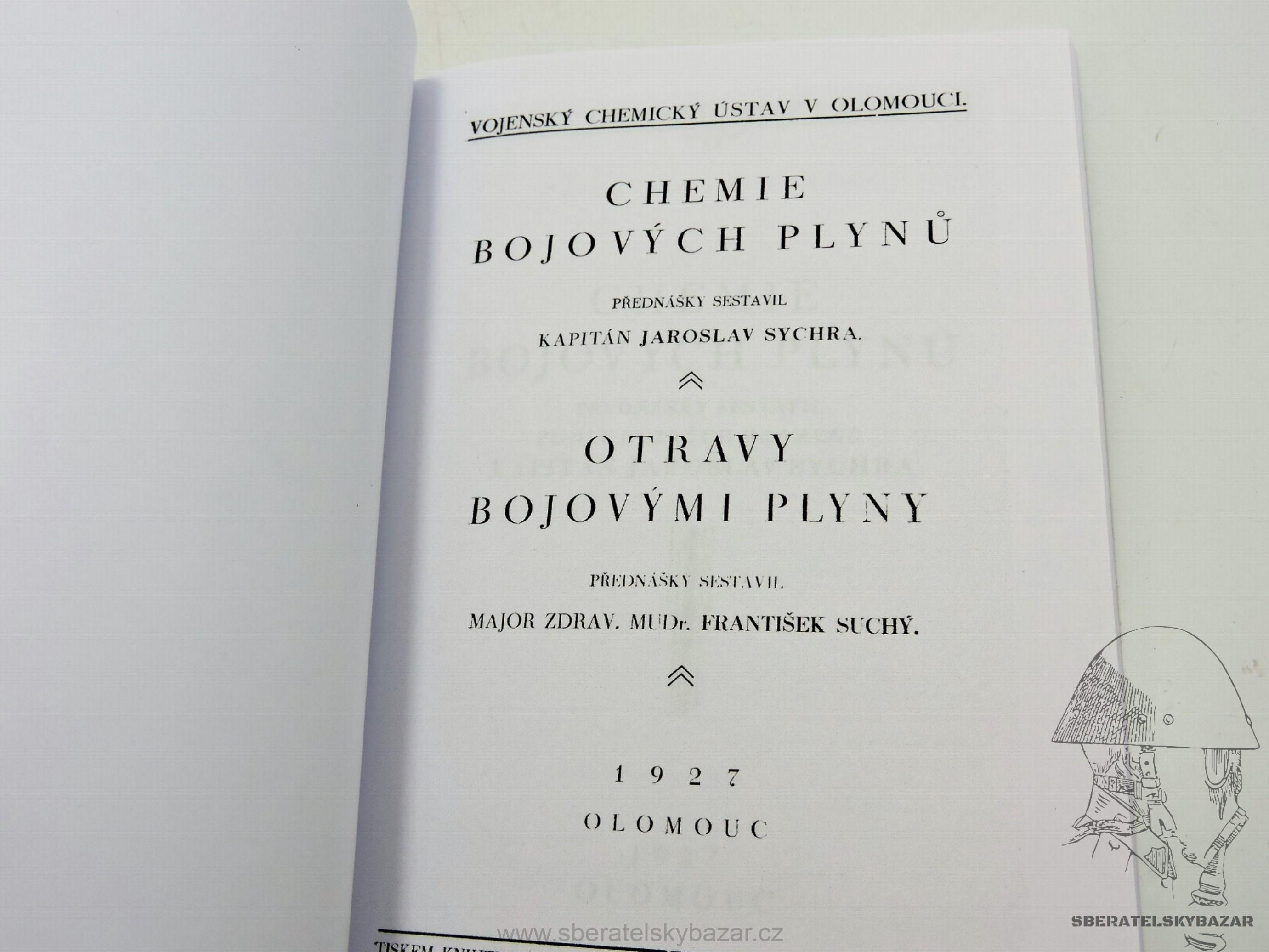 Chemie bojových plynů / otravy bojovýmy plyny 1927 - Reprint (Replika)