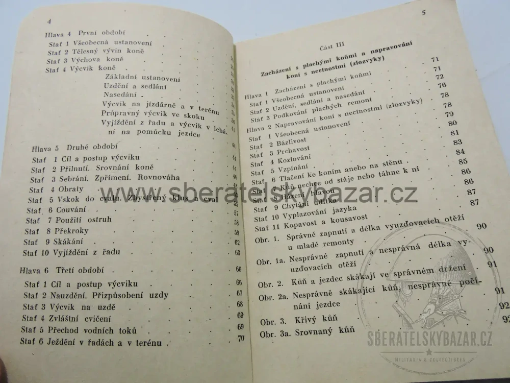 Vzácný čs. vojenský předpis – Výcvik remont – 1946 – originál