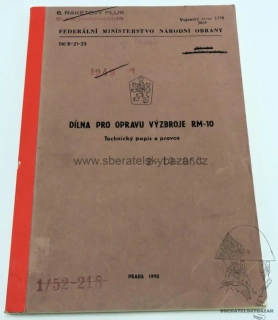 Předpis dílna pro opravu výzbroje RM-10 - A4