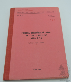 Předpis Pojízdná dělostřelecká dílna RM-1-70E -a RM-2-70E dílna N-1-L