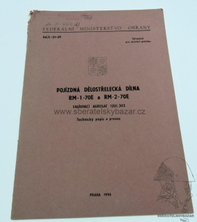 Předpis Pojízdná dělostřelecká dílna RM-1-70E RM-2-70E Agegát