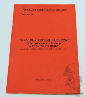 Originál Pravidla vedení provozní dokumentace výzbroje a ostatní techn
