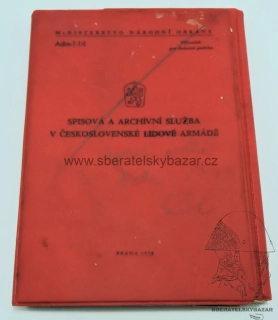 Originál Předpis ČSLA - Spisová a archivační služba