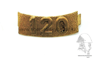 Hasičský rozlišovací znak 120 - číslo zlaté