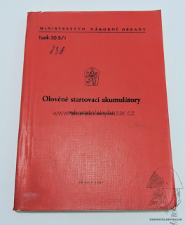 Originál Předpis ČSLA - Olověné startovací akumulátory