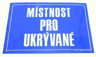 Cedule bunkr civilní obrana