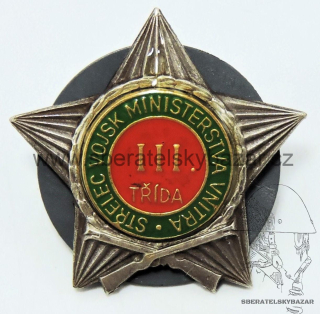 Střelecký odznak MV - III. třída - varianta s tečkou 