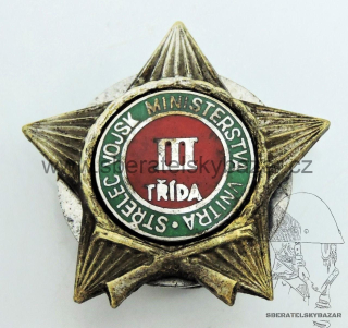 Střelecký odznak MV - III. třída - varianta bez tečky 