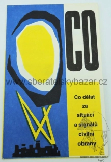 Originál brožura signály Civilní obrany 