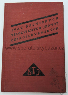 Blanketní Průkazka Dělnická tělocvičná jednota - První republika